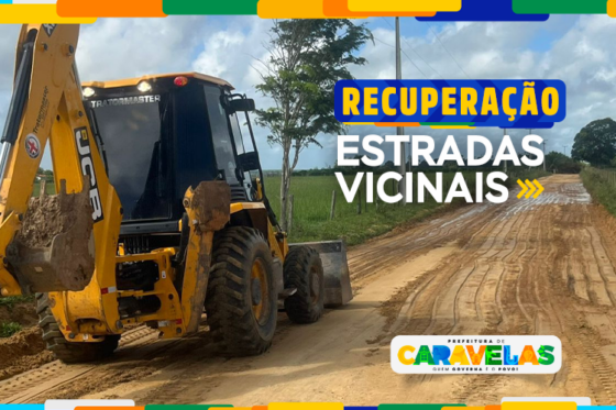 Prefeitura de Caravelas intensifica recuperação das estradas vicinais mesmo com período de chuvas